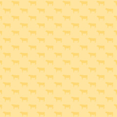 たくさん並ぶ牛のシルエット　背景