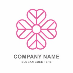 Flowers Cosmetic Fashion Beauty Business Company Vector Logo Design