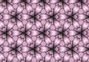 pink black pattern 3D