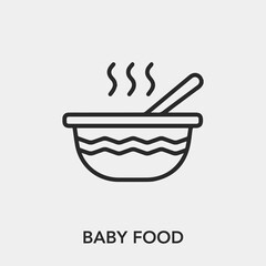 baby food icon vector sign symbol