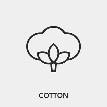 cotton icon vector sign symbol