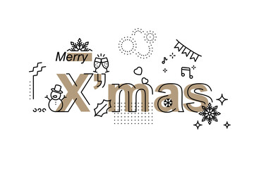 Christmas And Happy New Year vector design