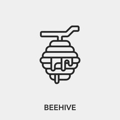 beehive icon vector sign symbol