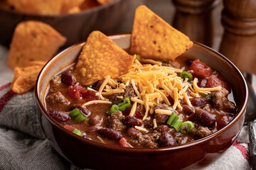 Bowl of chili con carne