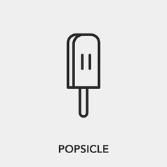 popsicle icon vector sign symbol