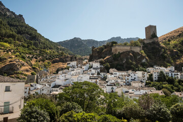 Fototapeta na wymiar Cazorla, Spain. wide angle image of 