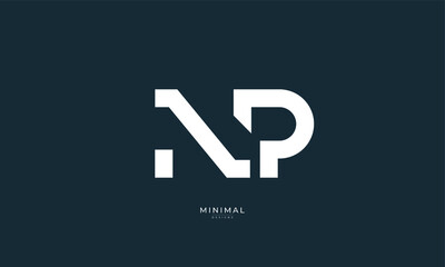 Alphabet letter icon logo NP © iDESIGN_4U