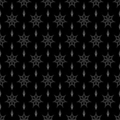dark background, gray pattern on black background, geometric wallpaper seamless - vector illustration