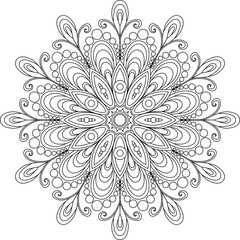 Mandala Vector Coloring Pattern Geometry