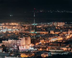 night view of the city