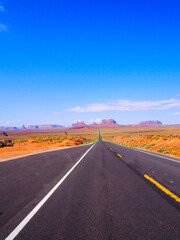 Fototapeta na wymiar good view at Road Route 66 Monument Valley in Arizona, USA
