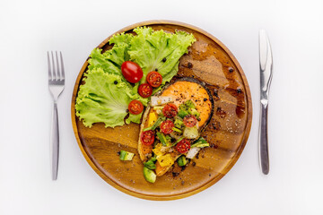 Stir fried Salmon with Black Pepper
