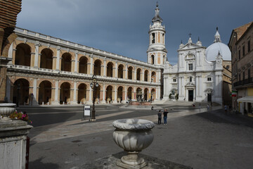 The Sanctuary of Madonna at Loreto on Marche in Italy