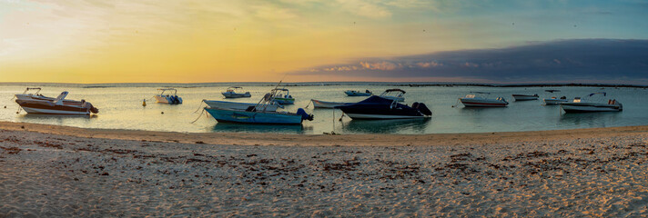 Obraz premium landscape with boats