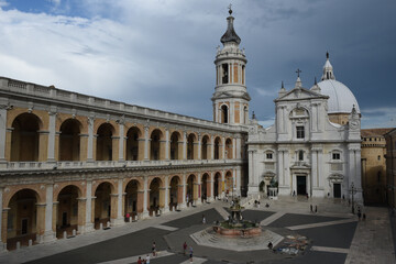 The Sanctuary of Madonna at Loreto on Marche in Italy