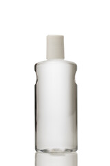 white plastic bottle shampoo soap cosmetic gel