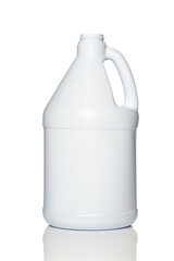 plastic gallon jug isolated on white background