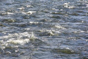 Sea water with small waves