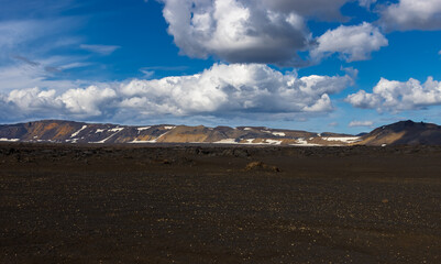 Isländische Landschaft im Askja Vulkangebiet