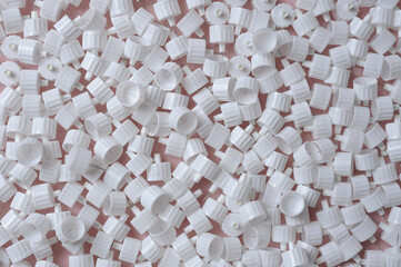 many white needles for injecting insulin in diabetes.