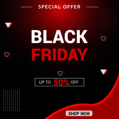 Black Friday Sale with discount. Vector illustration