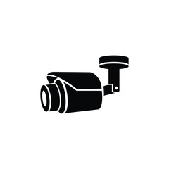 CCTV camera icon vector isolated on white, logo sign and symbol.