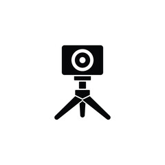 CCTV camera icon vector isolated on white, logo sign and symbol.