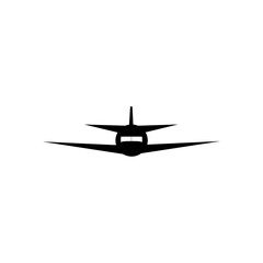 Airplane icon logo, vector design