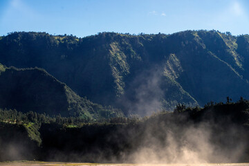 View of hill in bromo