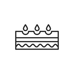 Black dots black line icon. Skin layer. 