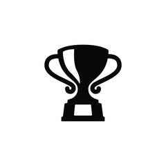Trophy icon vector isolated on white, logo sign and symbol.