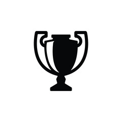 Trophy icon vector isolated on white, logo sign and symbol.