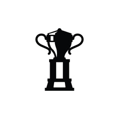 Trophy icon vector isolated on white, logo sign and symbol.