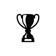 Trophy icon vector isolated on white, logo sign and symbol.