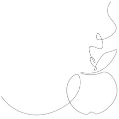 Apple fruit background. Vector illustration
