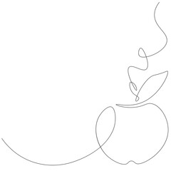 Obraz premium Apple fruit background. Vector illustration