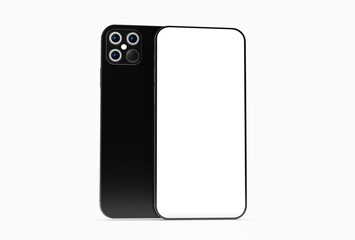 digital smartphone device mobile phone 3d isolated