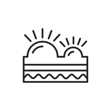 recommend clip art: Inflamed acne black line icon. Skin layer. 