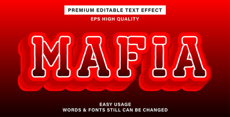 Editable text effect mafia