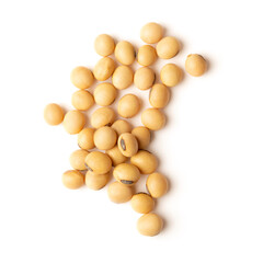 Close up Soybean isolated on a white background.