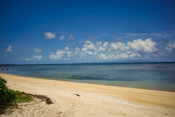 Obraz premium 沖縄県八重山諸島 石垣島 フサキビーチリゾートにあるビーチ