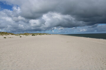 Being isolated in the dunes at Ellenbogen in the North of Sylt close to the village of List