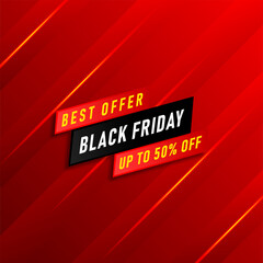 Black friday sale banner design
