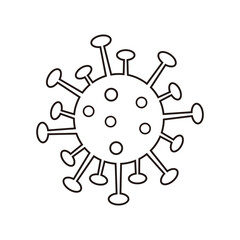 Coronavirus icon vector symbol design