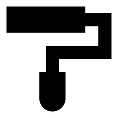 
Paint roller icon design 
