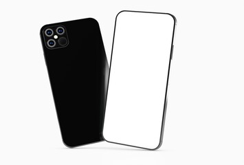 a digital smartphone device mobile phone 3d isolated