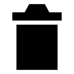 
Dustbin glyph icon 
