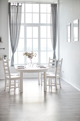 dining room with furniture