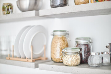 utensils on the kitchen counter