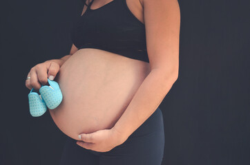 Belly of a pregnant woman